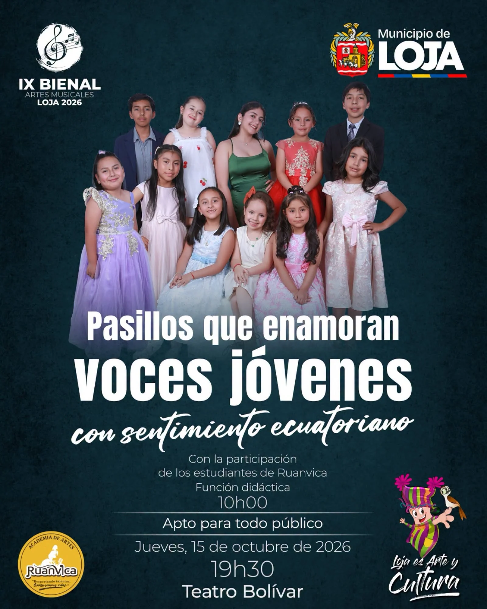 🎶 ¡Las voces jóvenes se unen al sentimiento ecuatoriano en la IX Bienal de Artes Musical…