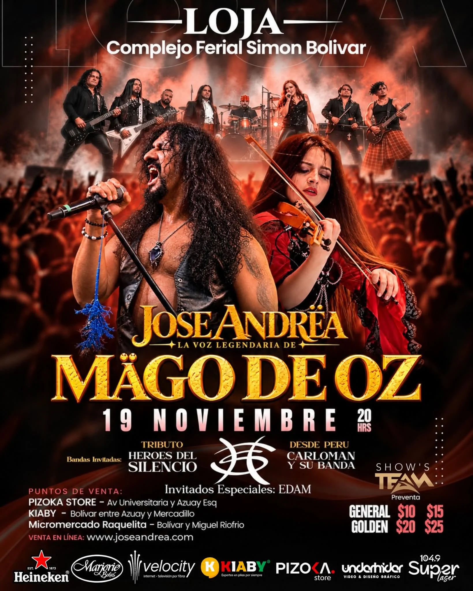 LOJA 🔥🎸 ¡UNA NOCHE QUE HARÁ HISTORIA! 🇪🇨