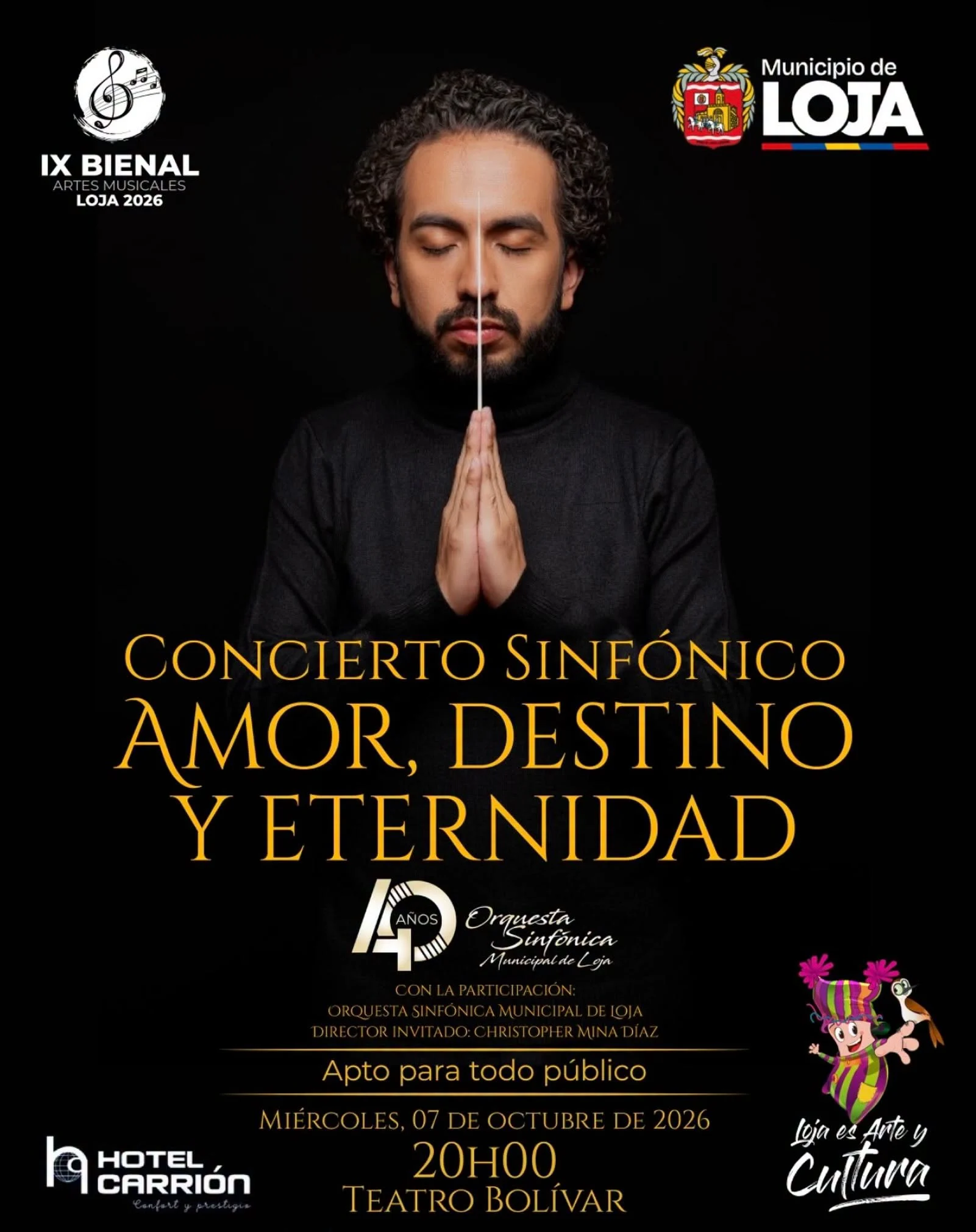 🎼✨ #LojaEsArteYCultura | Concierto Sinfónico “Amor, Destino y Eternidad”