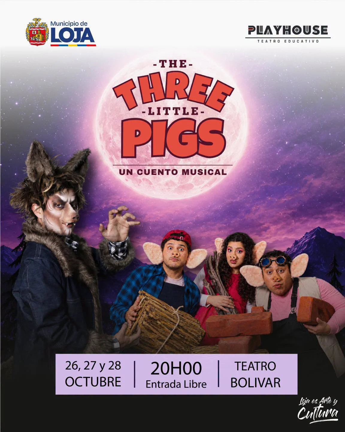 🐷🎭 #Teatro | ¡Los cuentos cobran vida en el escenario! ✨