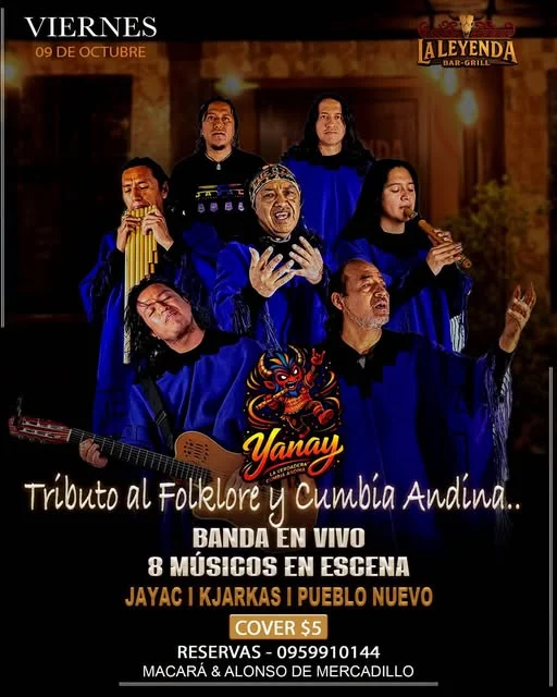 🎶VIERNES 09 DE OCTUBRE | LA LEYENDA BAR&GRILL 🎤