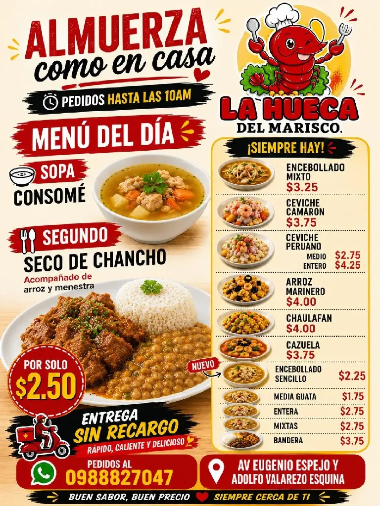 Almuerzo a domicilio